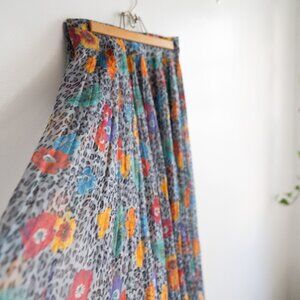 Vintage KENZO Paris High Waisted 100% silk